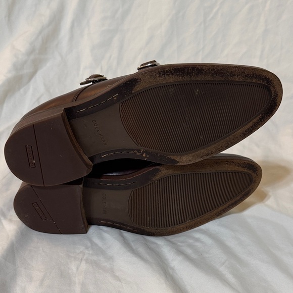 Cole Haan Dark Brown Leather Double Monk Strap Oxfords Men’s Size 8.5 - Picture 6 of 7